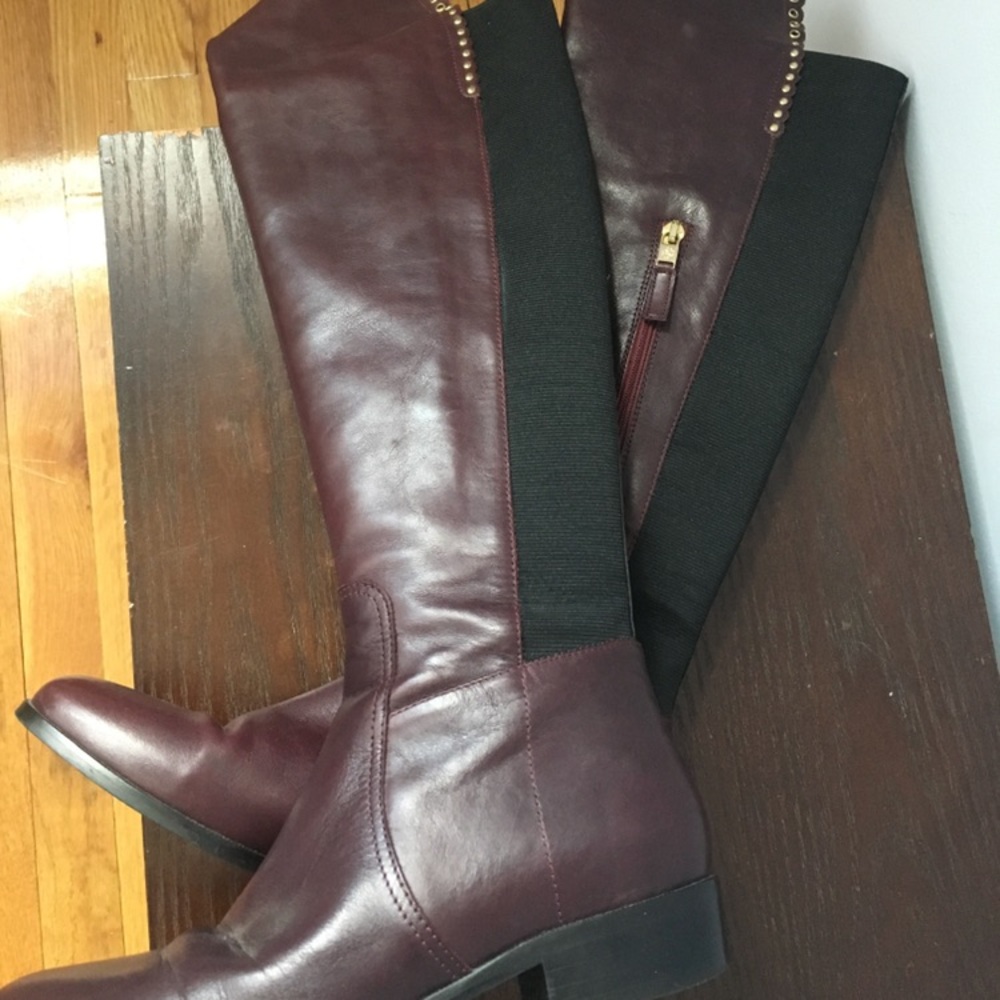 Over the knee leather boots